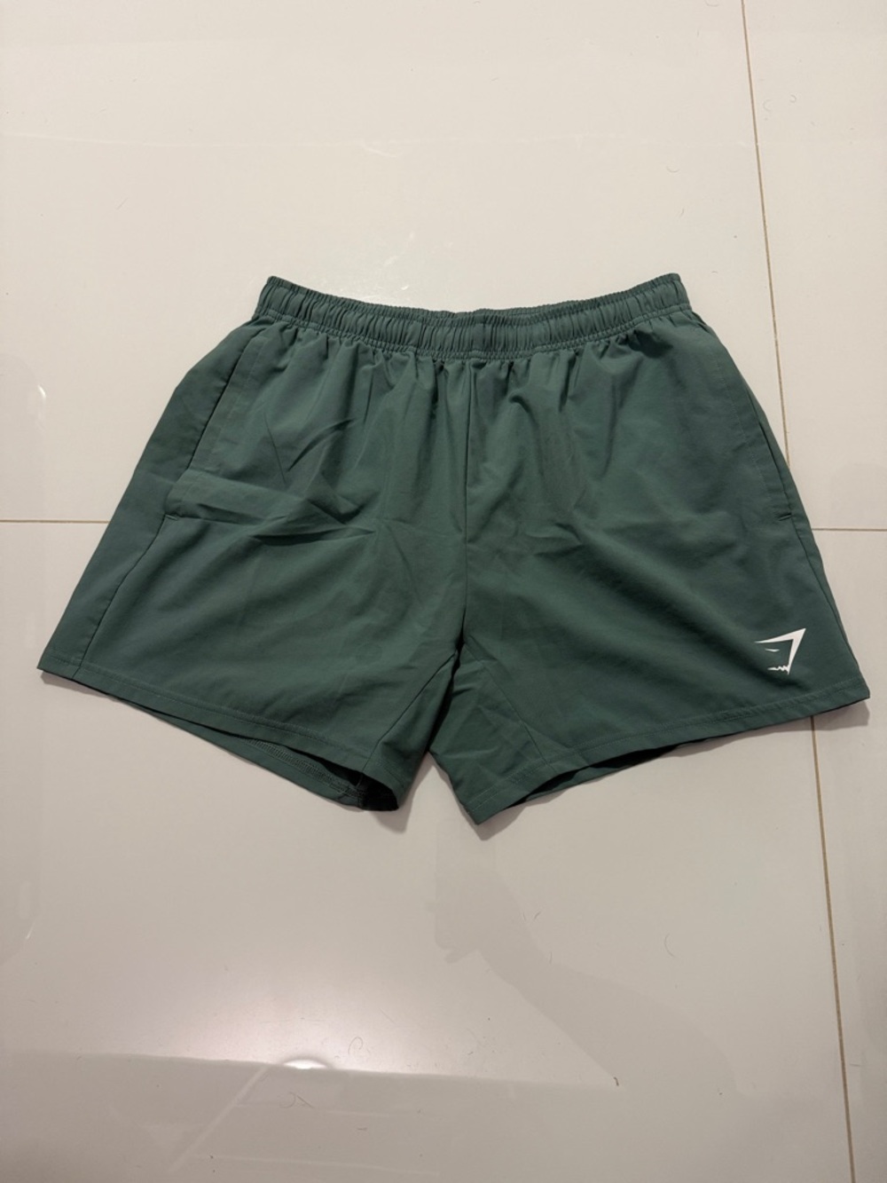 Gymshark Men's Forest Green Athletic Shorts